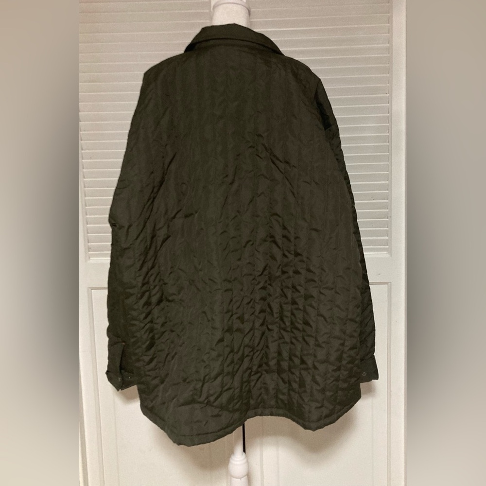 EC IZOD Quilted Pattern Shade of Olive Jacket Plus Size  3XL/3TG - Picture 7 of 14